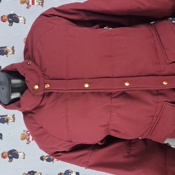 Struggle Gear Other - Vintage William Berry Struggle Gear full zip down lined burgundy LG coat jacket